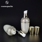 30ml 50ml Luxury Plastic Lotion Bottles Cosmetic Acrylic Spray Bottle With Gold Caps