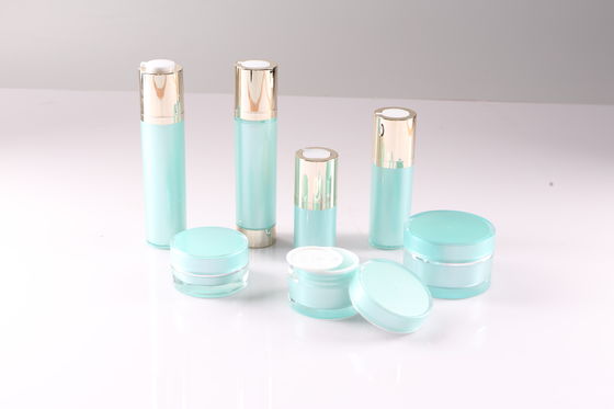 Blue PMMA Empty Facial Serum Packaging 20ml Multiple Capacity